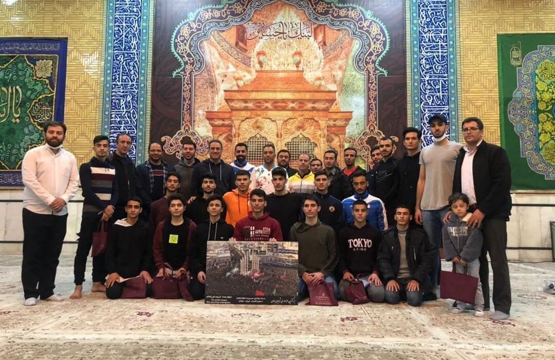 حضور اعضای تیم ملی نوجوانان، جوانان، امید کاراته کشور در حسینیه اعظم زنجان