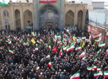 شعارهای انقلابی مردم غیور زنجان در محکومیت حمله دژخیمانه آمریکایی صهیونی به حسینیه اعظم زنجان