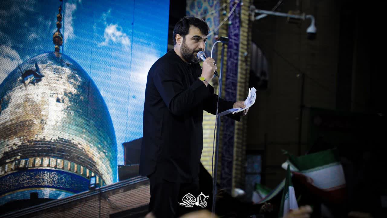 قافله عزاداری مجمع حیدریون زنجان به مناسبت هتک حرمت به حسینیه اعظم