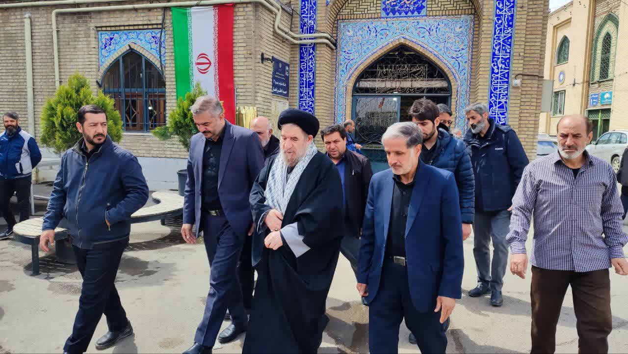 بازدید حجت الاسلام میرتاج الدینی معاون محترم حقوقی دکتر قالیباف رییس مجلس شورای اسلامی از مجموعه حسینیه اعظم زنجان