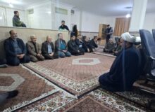 حضور هیئت امناء و خادمین زینبیه اعظم در حسینه اعظم زنجان