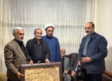 حضور هیئت امناء و خادمین زینبیه اعظم زنجان در منزل خادم و امدادگر شهید علیرضا صحبت لو