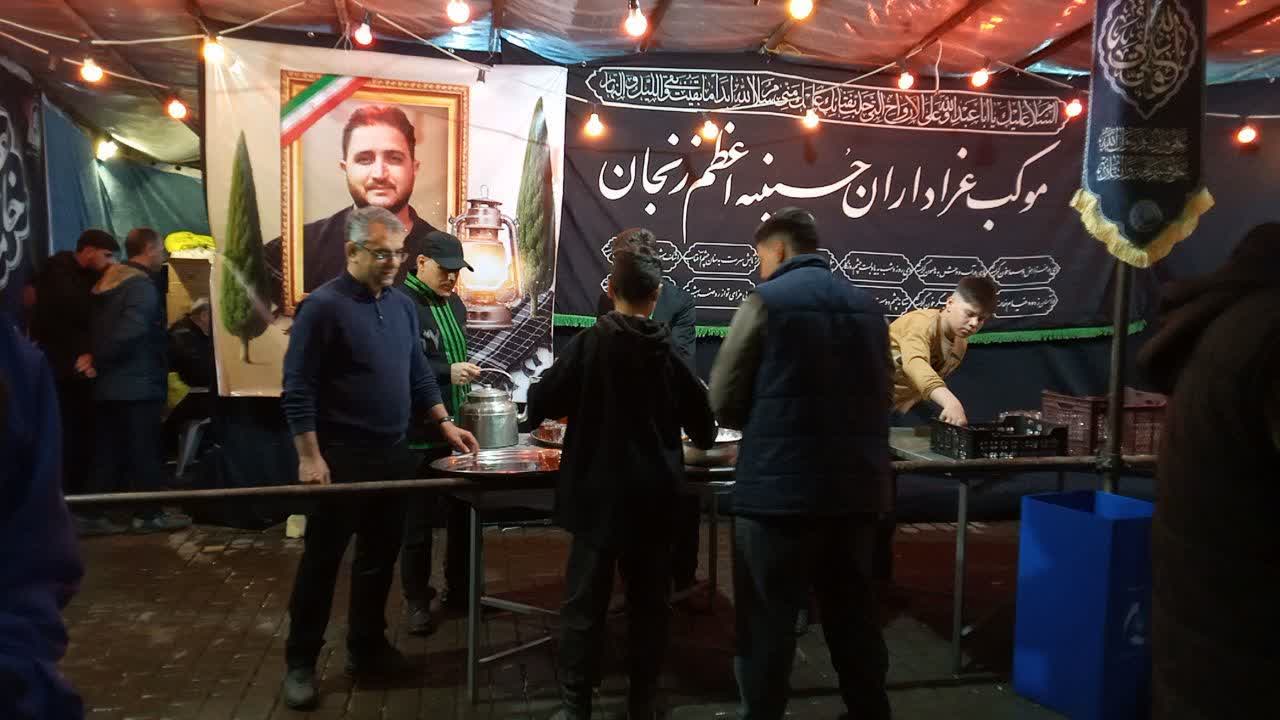 موکب پذیرایی حسینیه اعظم زنجان در ایام جنگ تحمیلی سوم