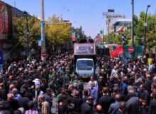 دسته روی موکب عزداران حسینیه اعظم به مناسبت اربعین حسینی